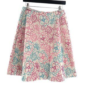 Vintage A-Line Skirt Womens 10P Pink Boho Cottage Hippie Y2K Art to Wear